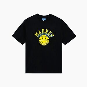 Market studios smiley hoops tshirt